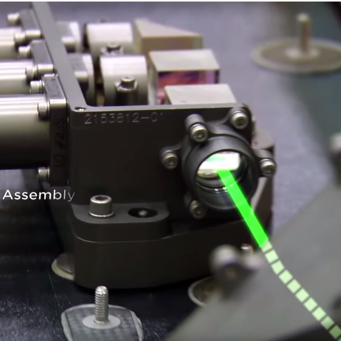 assembly instrument with laser